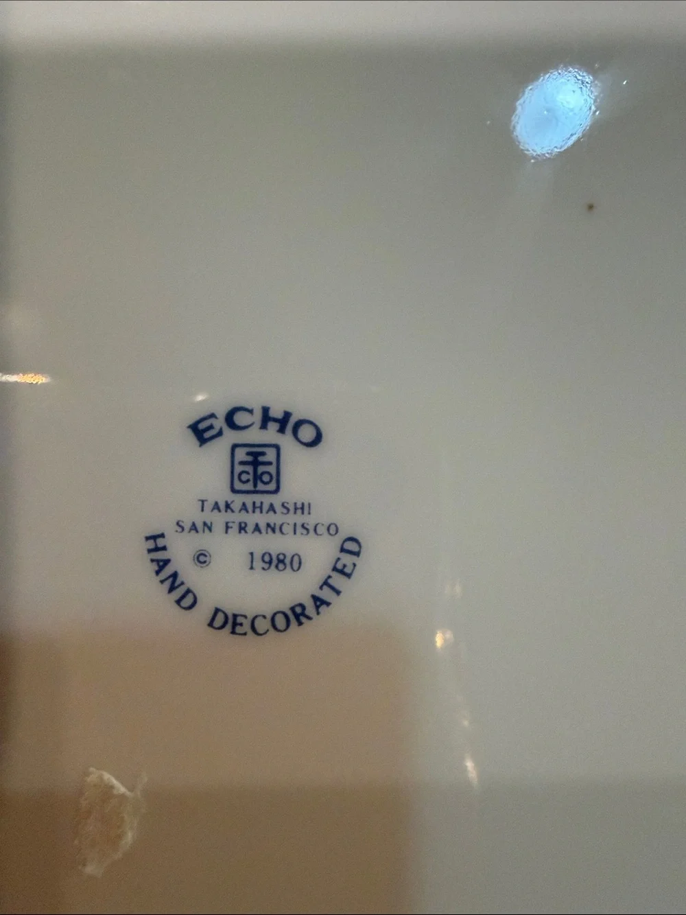 Echo Hand Decorated Porcelain decorative plate
